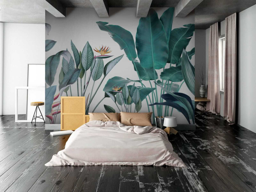 Piante tropicali su bianco — ambiente 2