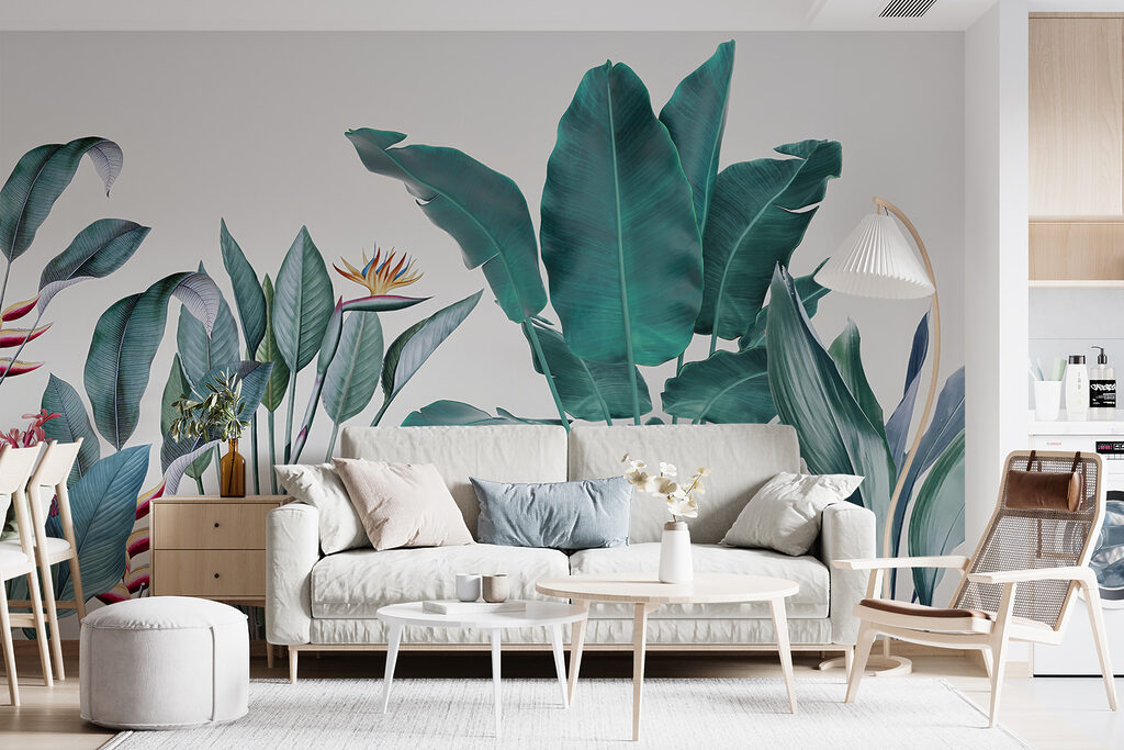 Piante tropicali su bianco — ambiente 10