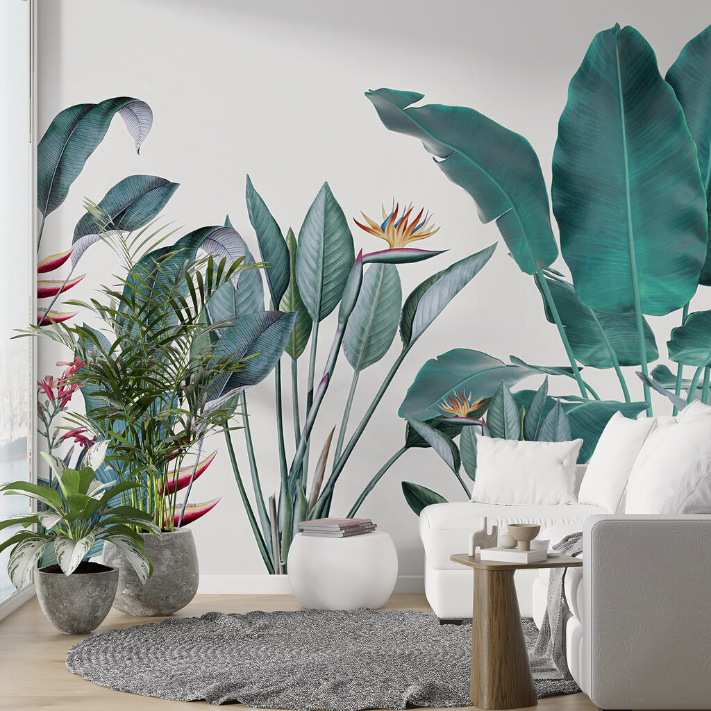 Piante tropicali su bianco — ambiente 11