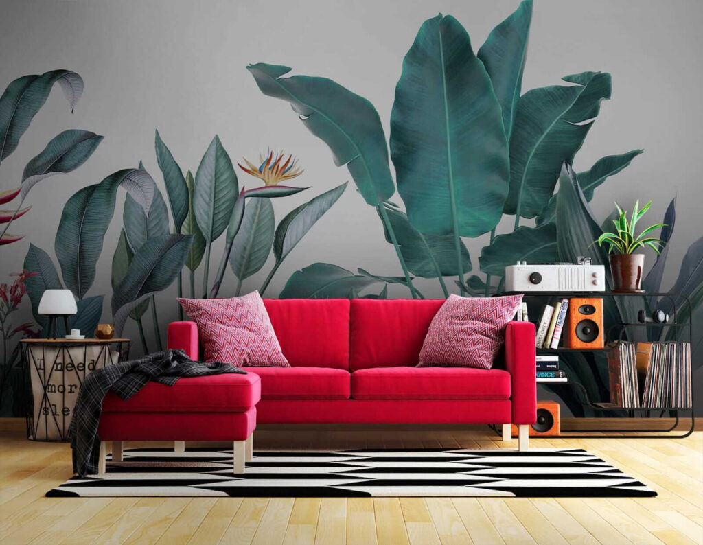 Piante tropicali su bianco — ambiente 4