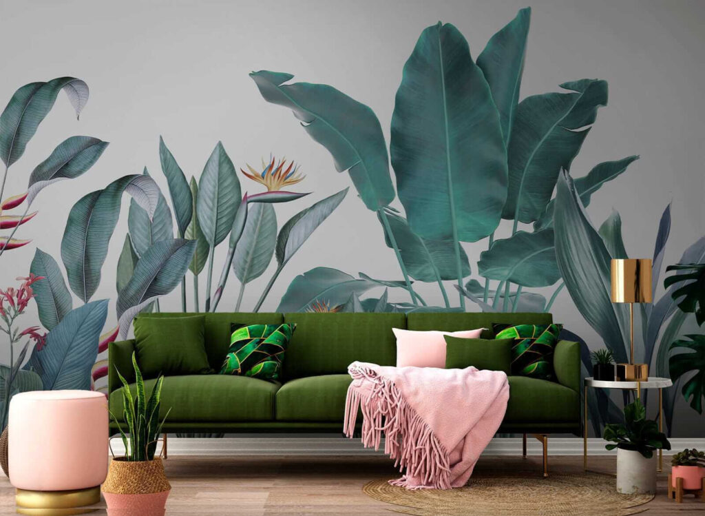 Piante tropicali su bianco — ambiente 5