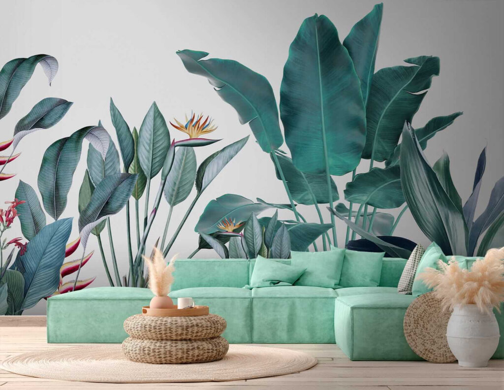 Piante tropicali su bianco — ambiente 6