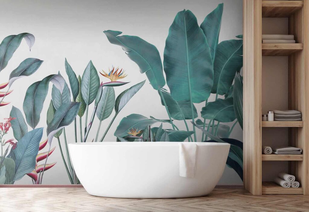 Piante tropicali su bianco — ambiente 9