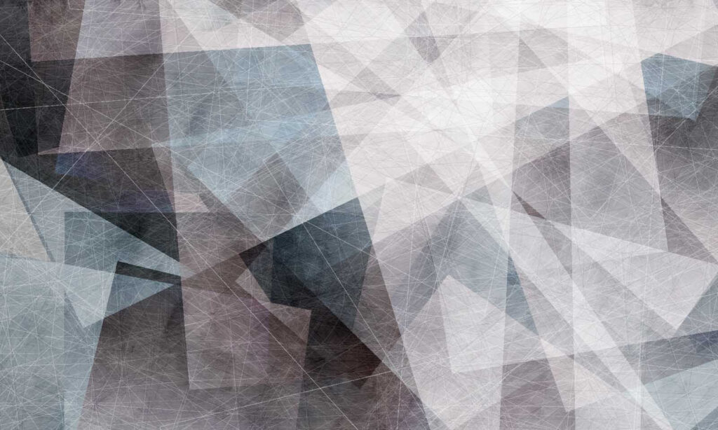 Triangoli grigi trasparenti — design completo