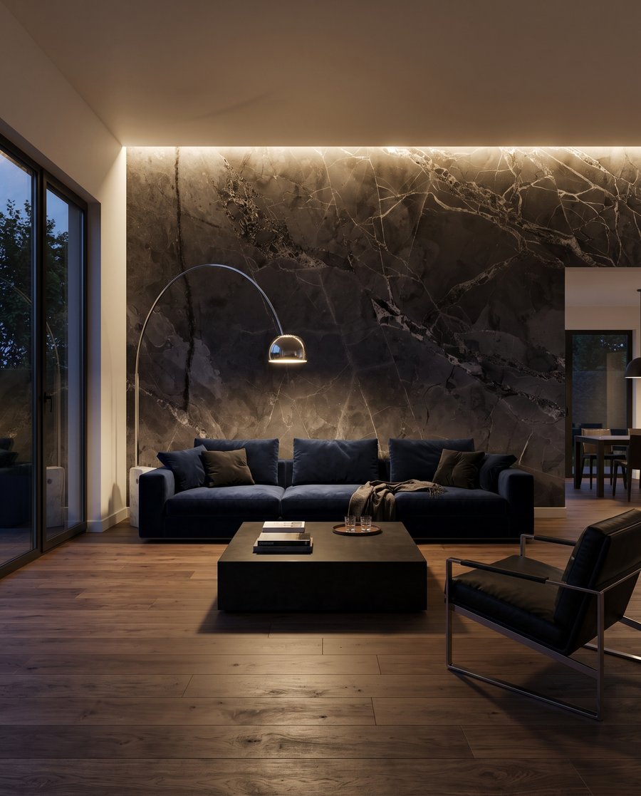 Grigio con venature profonde — ambiente 3