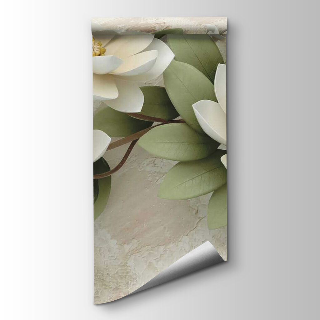 Magnolia bianca su beige — vista del prodotto