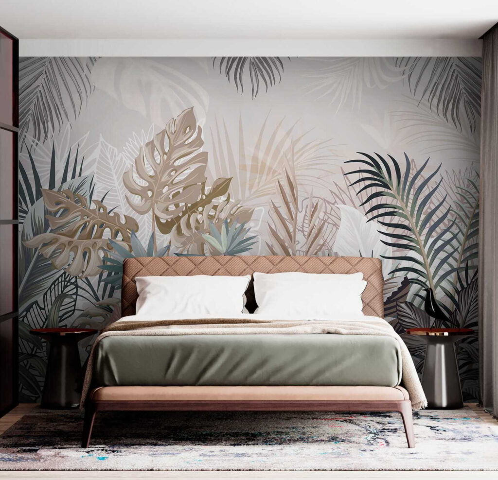 Foglie tropicali pastello — ambiente 7