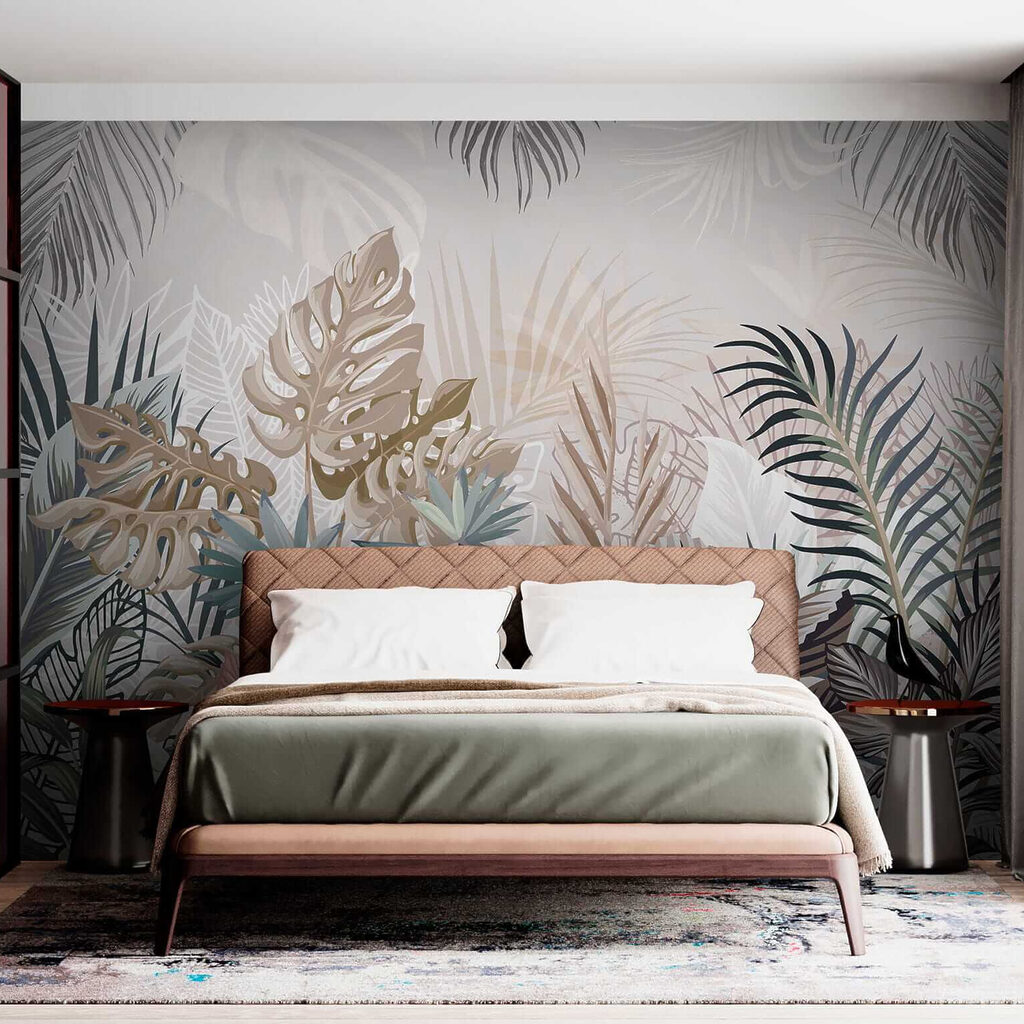 Foglie tropicali pastello — ambiente 11