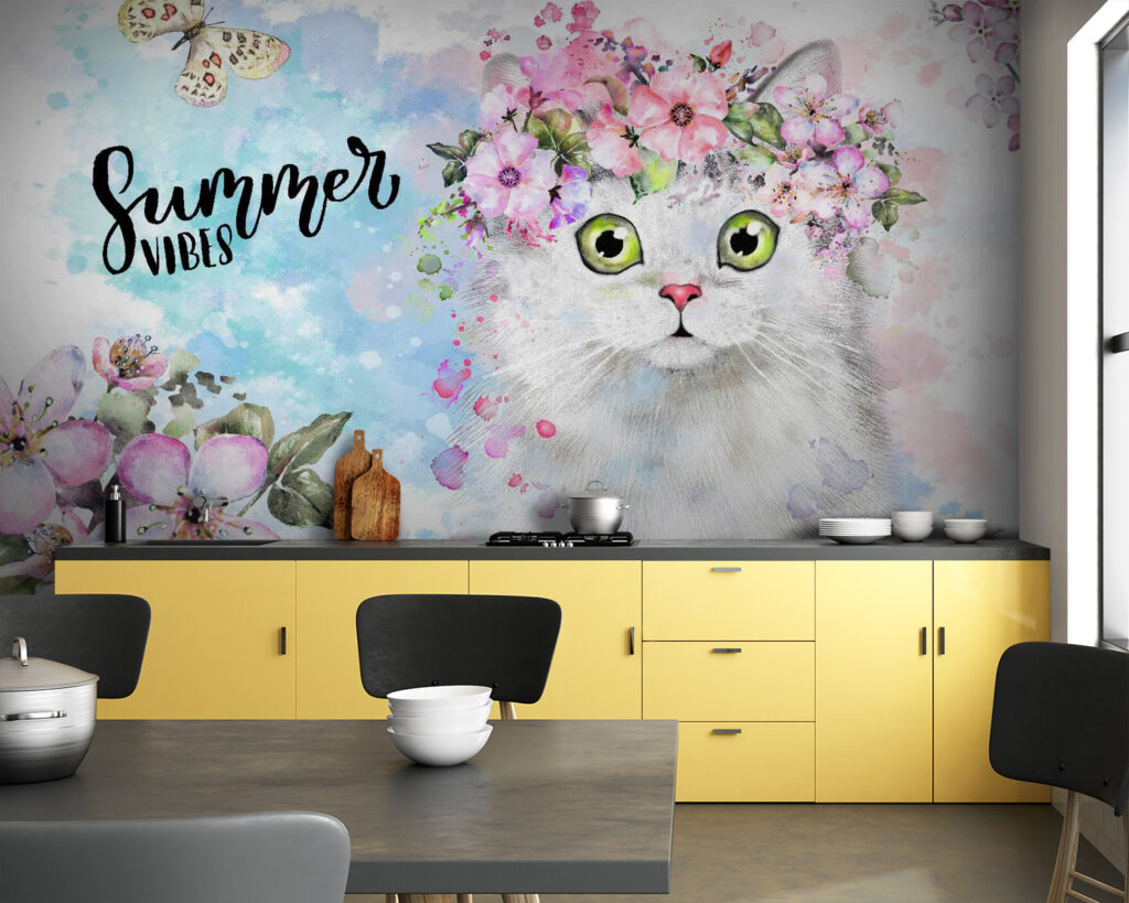 Gatto con ghirlanda — ambiente 3