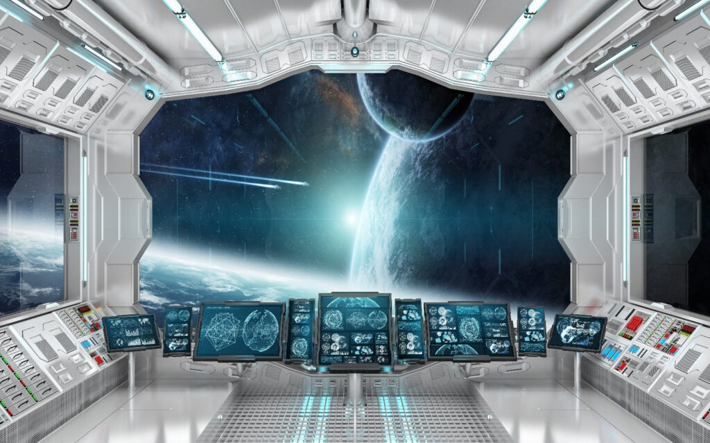Vista dalla nave spaziale — design completo
