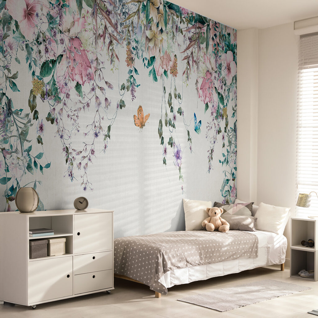 Ghirlande fiorite con farfalle — ambiente 11