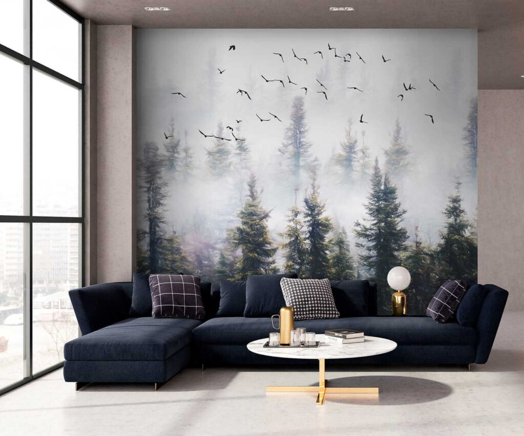 Uccelli tra i pini — ambiente 6