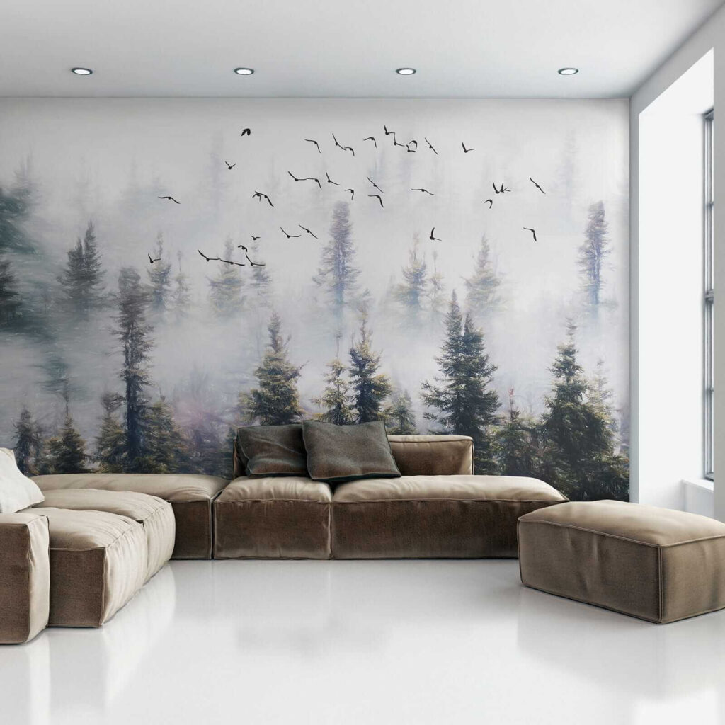 Uccelli tra i pini — ambiente 7