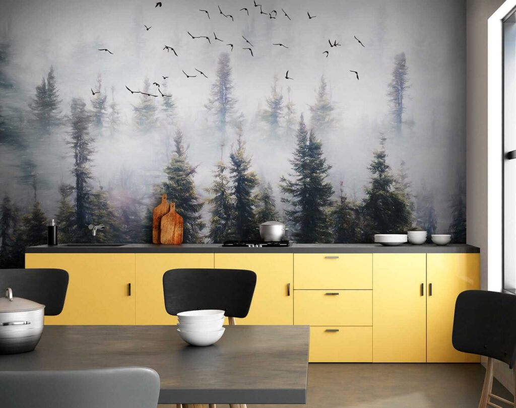 Uccelli tra i pini — ambiente 8