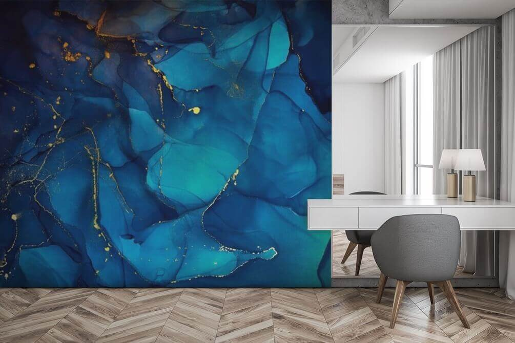 Campi turchesi e oro — ambiente 1