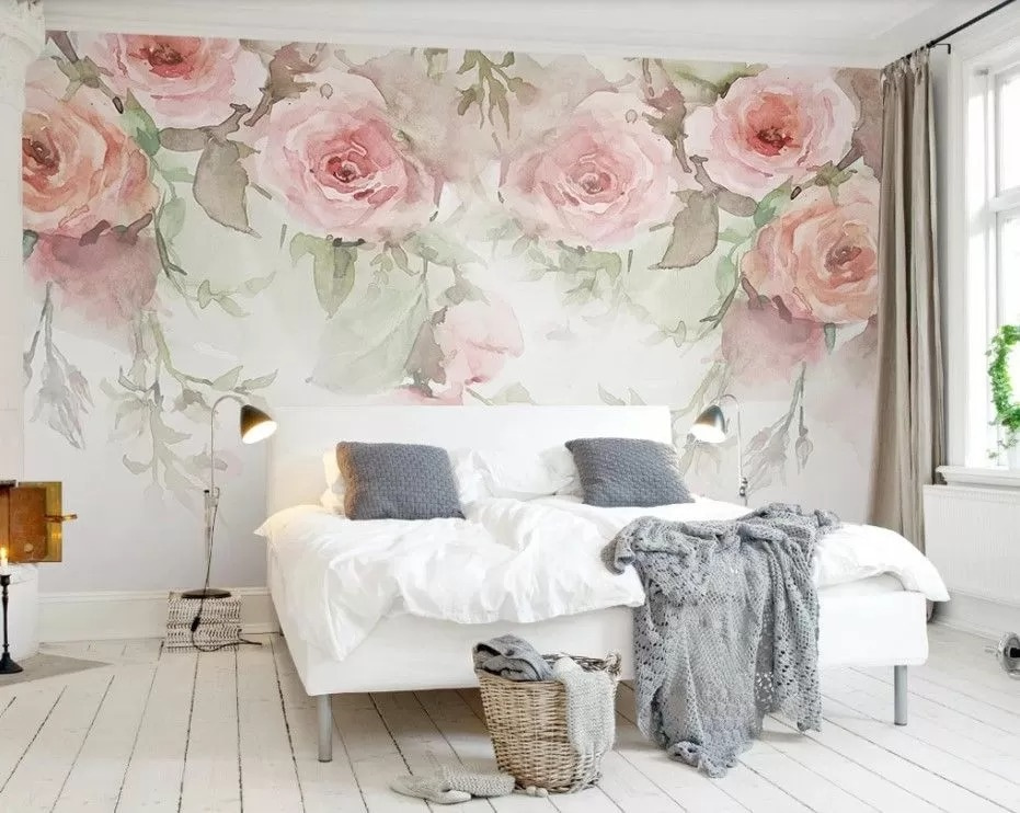 Rose rosa in alto — ambiente 1