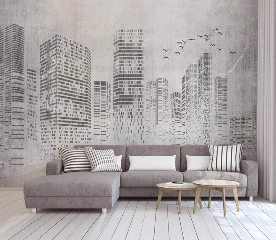 Città in toni grigi — ambiente 3