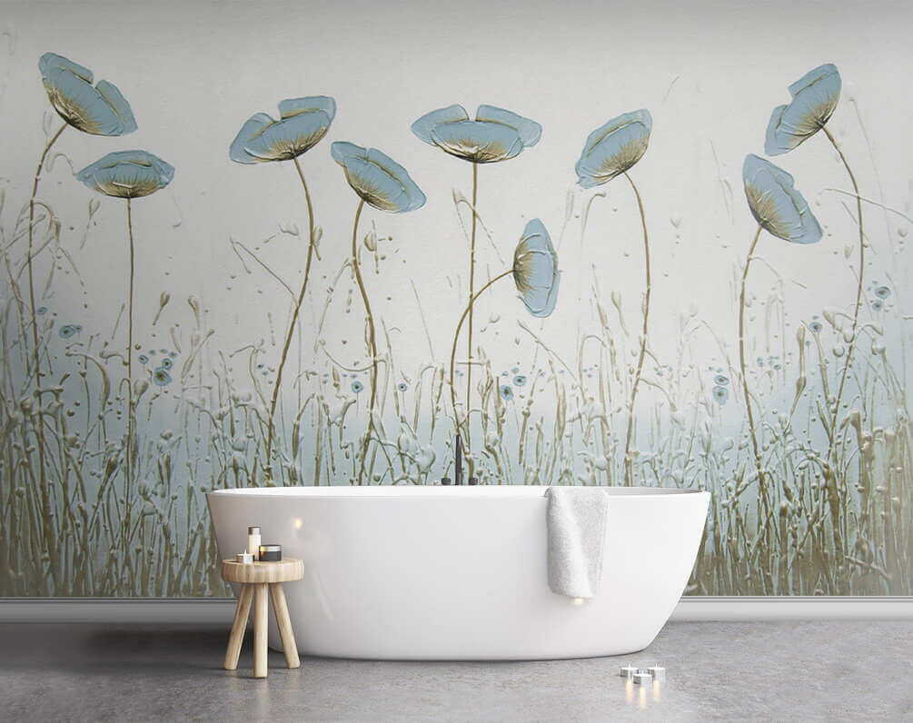 Fiori blu sopra l’erba — ambiente 7