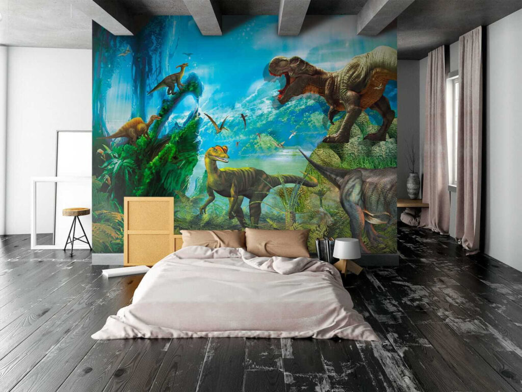 Dinosauri in giungla blu — ambiente 2