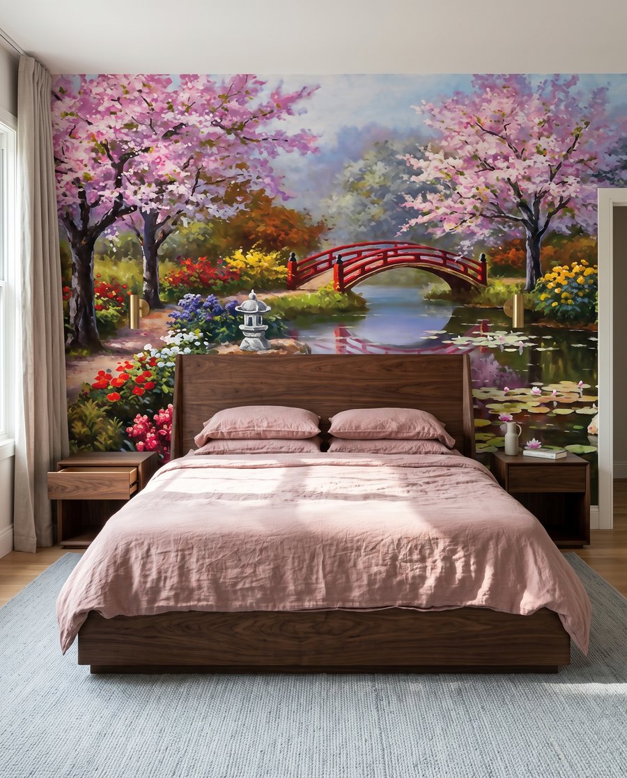 Ponte rosso in fiore — ambiente 2