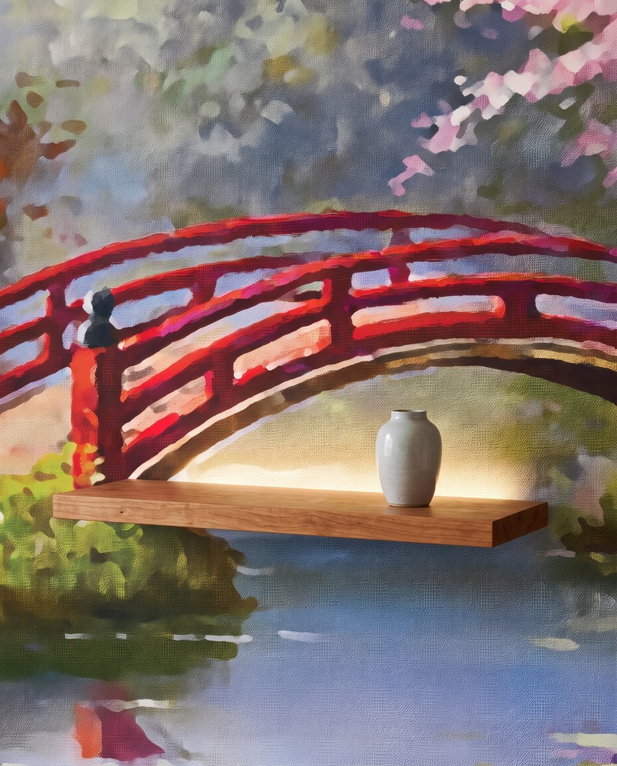 Ponte rosso in fiore — dettaglio