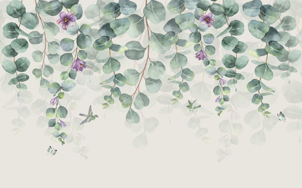 Rami con fiori lilla — design completo