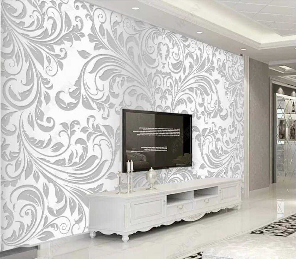 Riccioli decorativi grigi in un ambiente