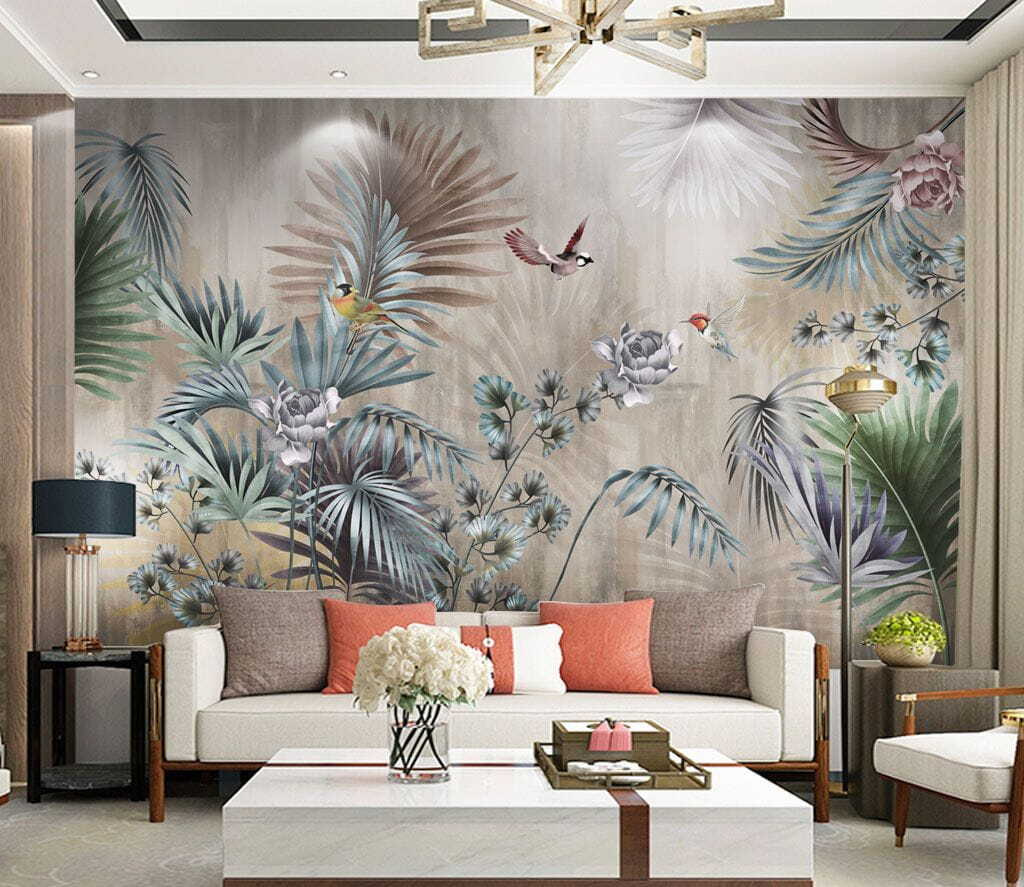 Fronde di palma grigio-azzurre — ambiente 1