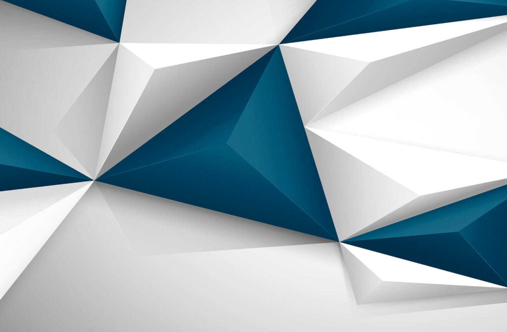 Sfaccettature blu e bianche — design completo