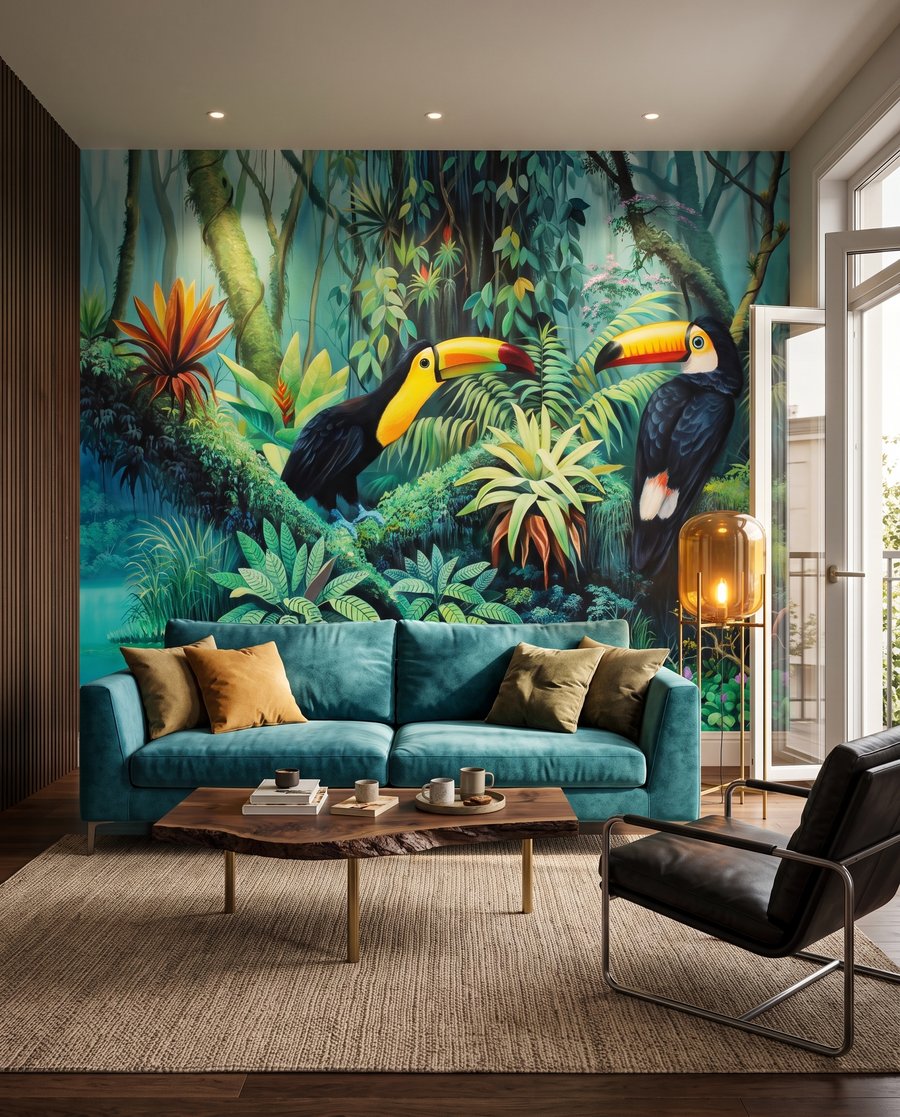 Tucani sull’acqua tropicale — ambiente 3