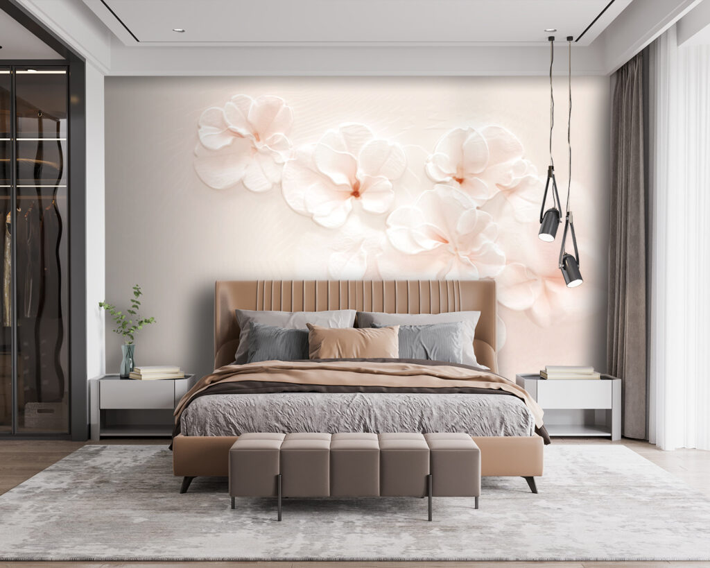 Fiori rosa chiaro affiancati — ambiente 1