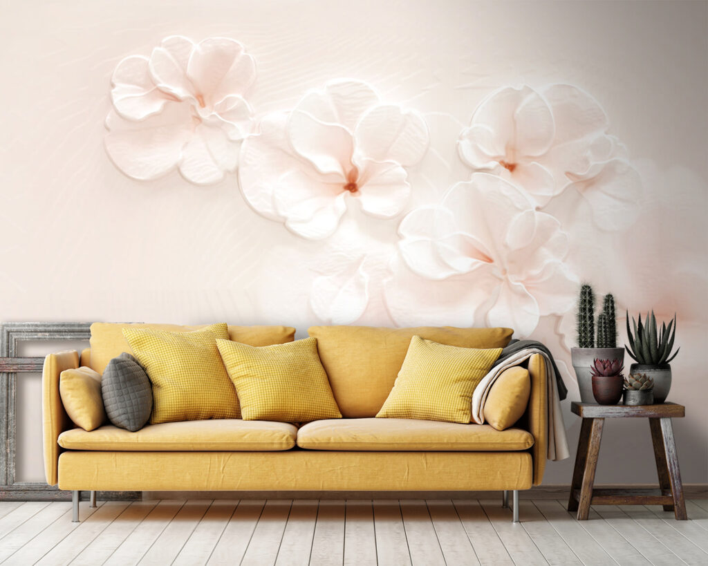 Fiori rosa chiaro affiancati — ambiente 3
