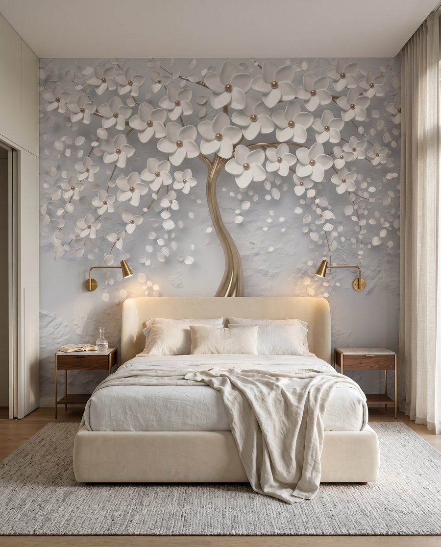Albero con tronco dorato — ambiente 2