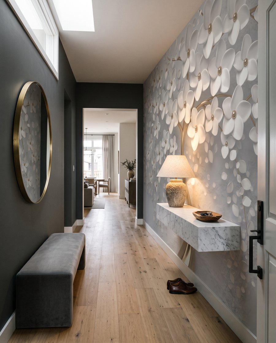 Albero con tronco dorato — ambiente 4