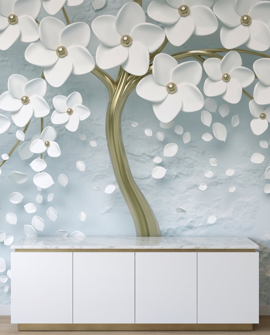 Albero con tronco dorato — ambiente 4