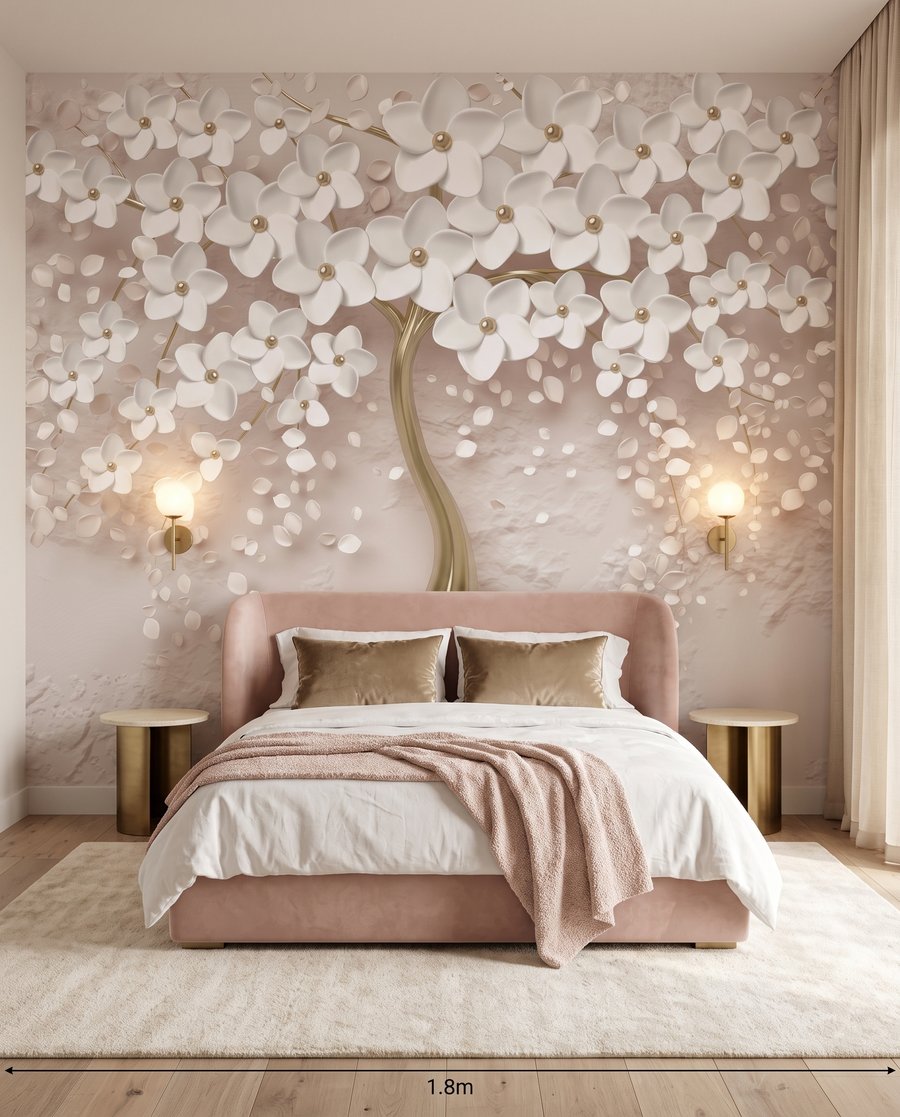 Albero con tronco dorato — ambiente 2