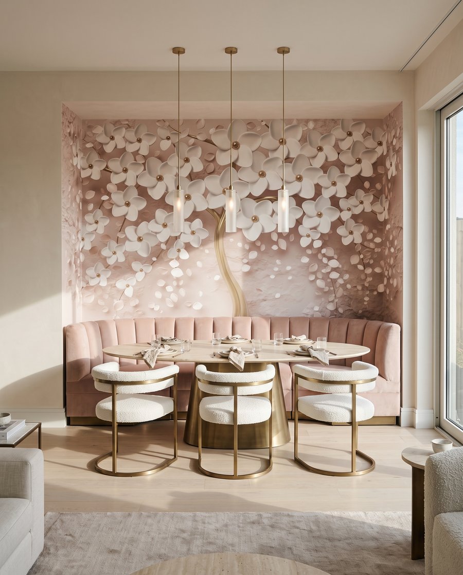 Albero con tronco dorato — ambiente 4