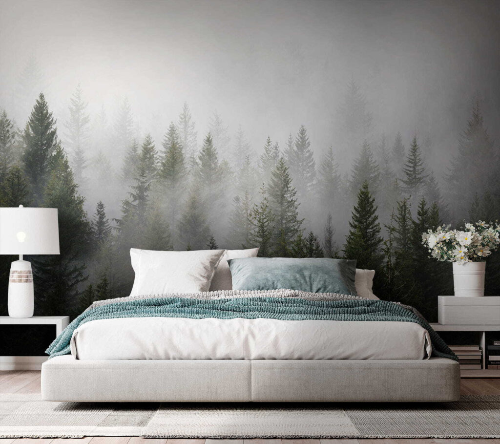 Pini al confine nebbioso — ambiente 3