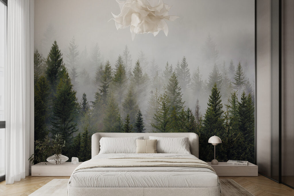 Pini al confine nebbioso — ambiente 10