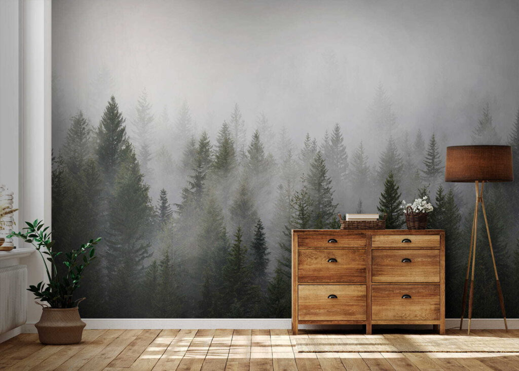 Pini al confine nebbioso — ambiente 5