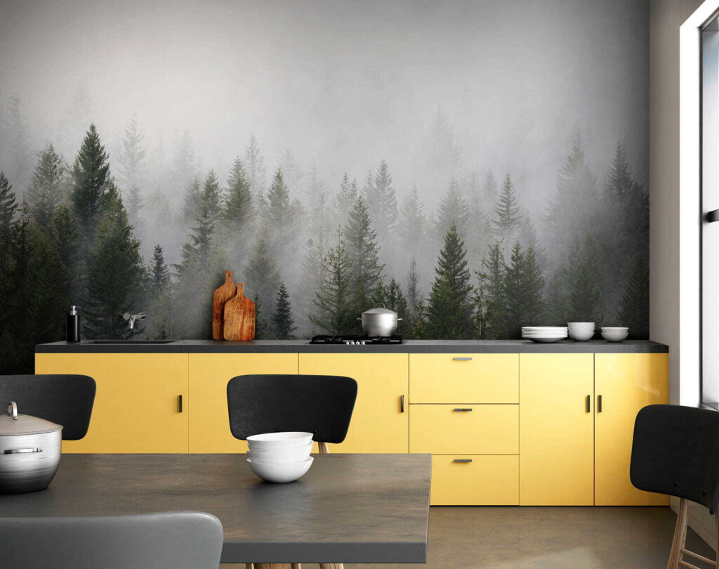 Pini al confine nebbioso — ambiente 6