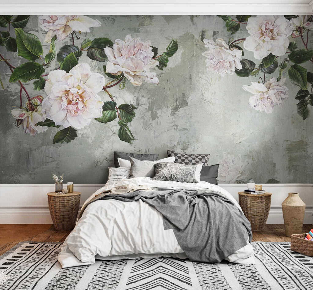 Peonie su rami sottili — ambiente 1