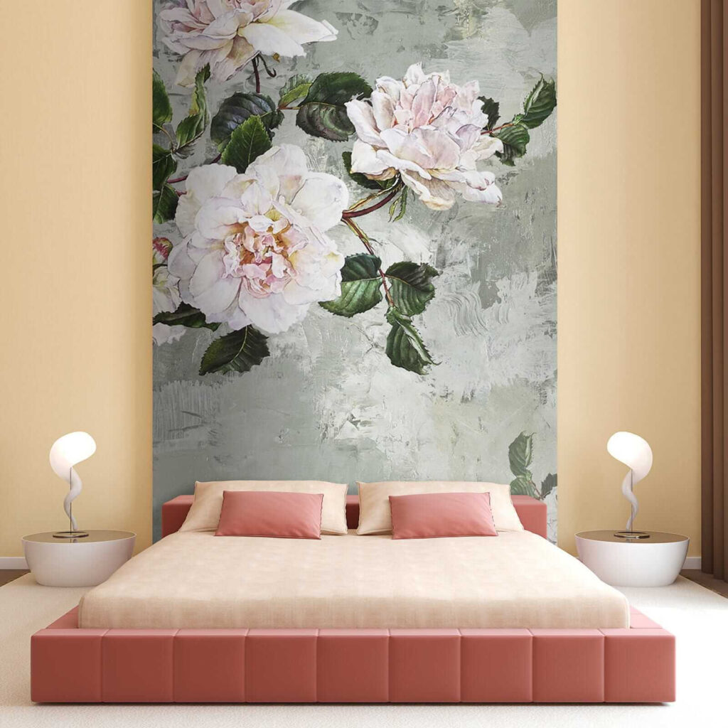 Peonie su rami sottili — ambiente 4