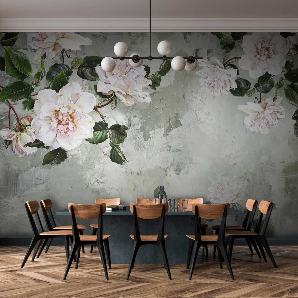 Peonie su rami sottili — ambiente 9