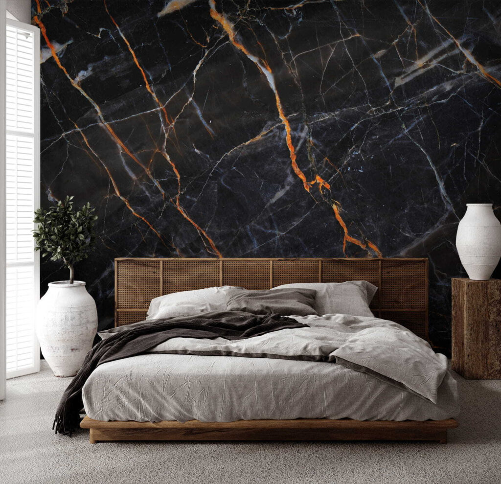 Venature ramate su nero — ambiente 2