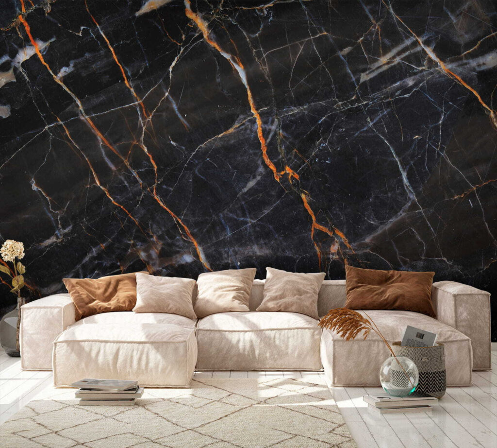 Venature ramate su nero — ambiente 5