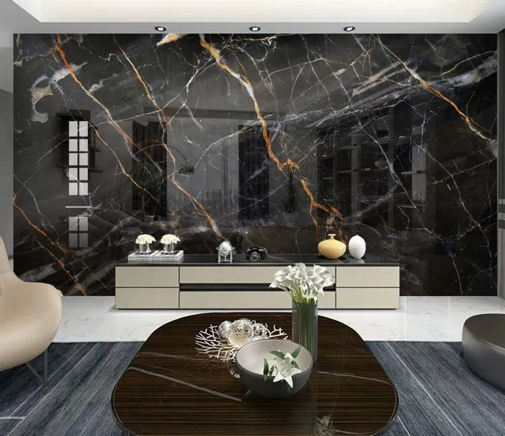 Venature ramate su nero — ambiente 1