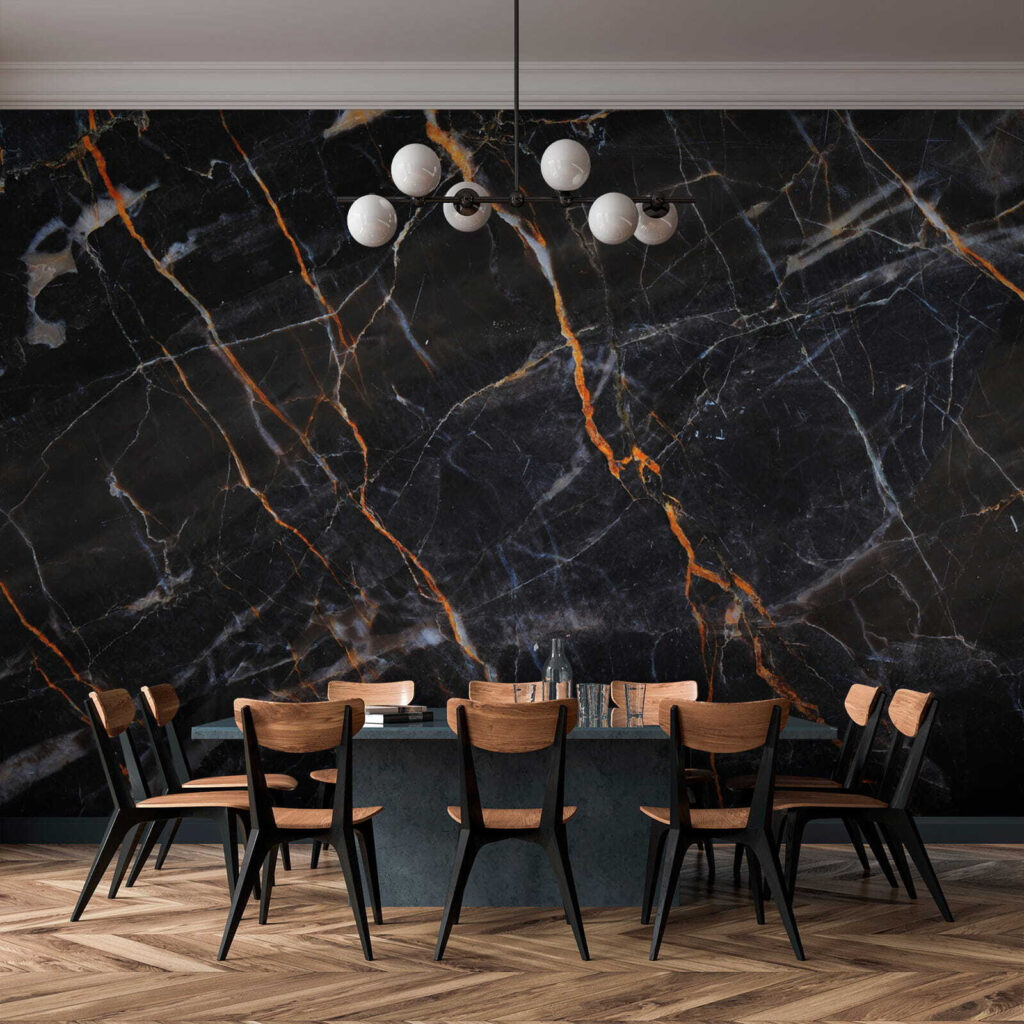 Venature ramate su nero — ambiente 8