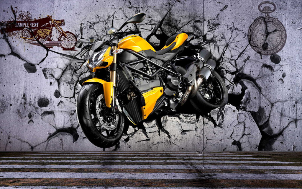 Moto attraverso il muro — design completo