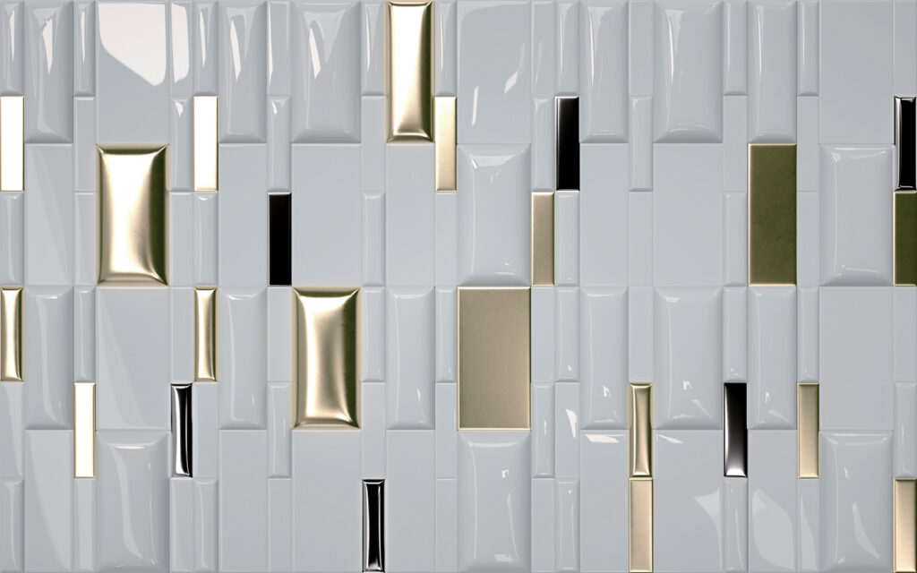 Rettangoli con nicchie lucide — design completo